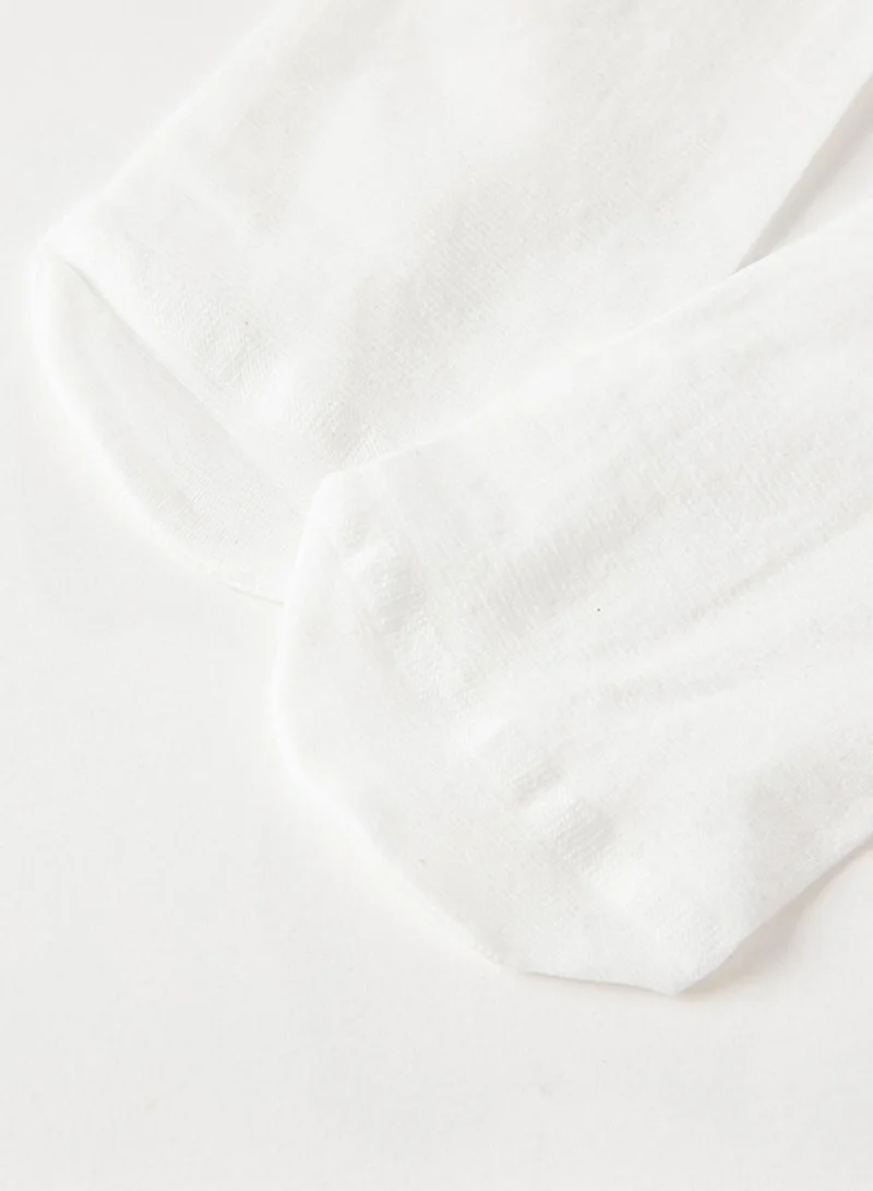 ديف اند بيلا جوارب  نايلون بيضاء بفيونكة